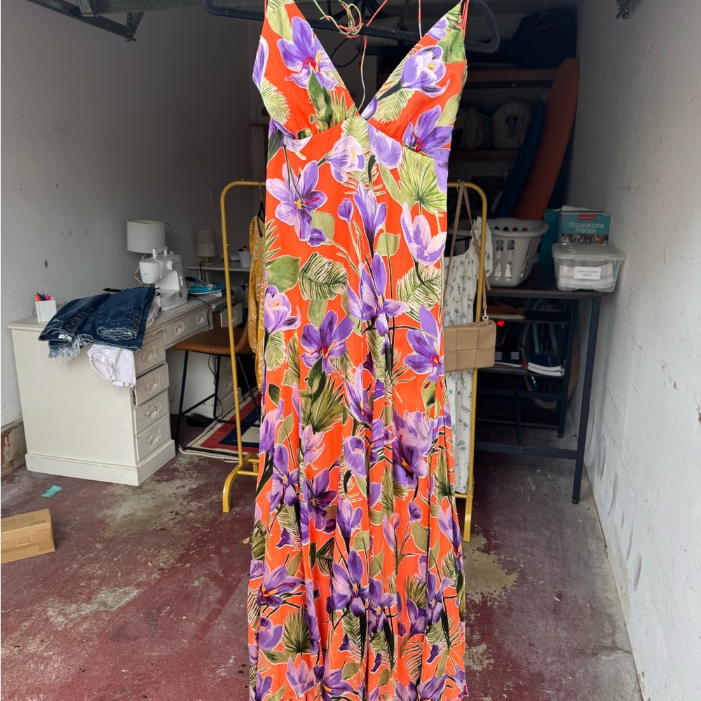 Alice + Olivia Hetty Halter Maxi Dress